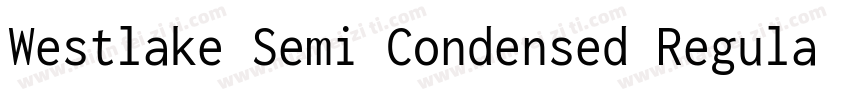 Westlake Semi Condensed Regular字体转换